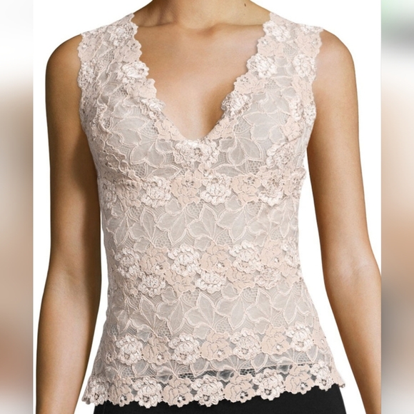 Natori Tops - Natori Lace Tank Top Size Large